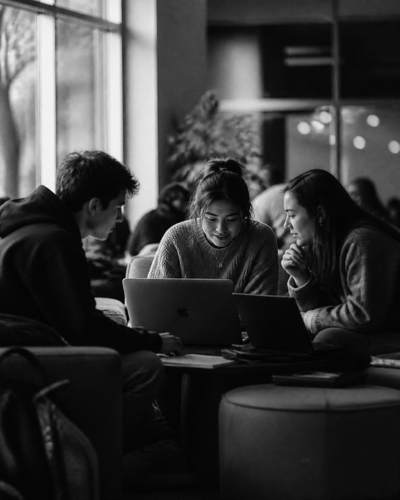 Members studying together